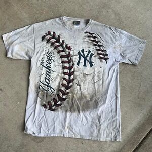 2000s Liquid Blue New York Yankees baseball Shirt size XL